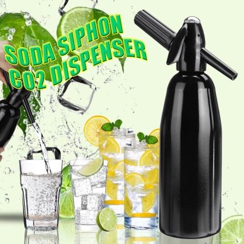 Manual 1L Soda Maker CO2 Dispenser WATER Bubble Generator Cool Drink Cocktail Soda Machine Aluminum Bar DIY Water dispenser