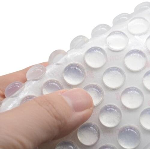 20PCS Self Adhesive Silicone Furniture Pads Cabinet Bumpers Rubber Damper Buffer Cushion Protective Furniture Hardware
