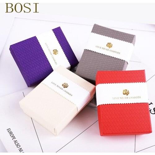 Jewelry Box Engagement Ring Earrings Necklace Organizer Square Multi-function Jewelry Storage Box Display Gift Holder 2019New cc