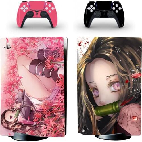 Guimie Style PS5 Disc Edition Skin Sticker for Playstation 5 Console & 2 Controllers Decal Vinyl Protective Skins Style 1