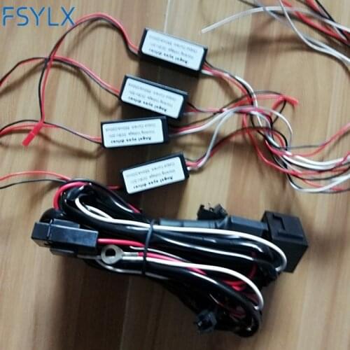 LED Angel Eyes relay harness inverter connector for BMW E46 halo light Error Free SMD angel eye E36 E38 E39 E46 relay cable