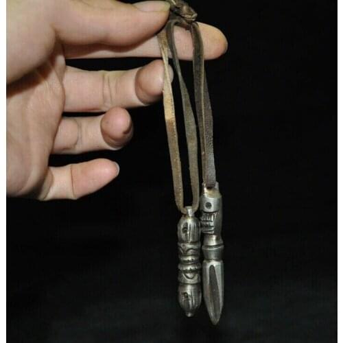 Tibetan Buddhism Meteorite iron Tiantie Skull Vajra Phurpa Dagger equipment faqi