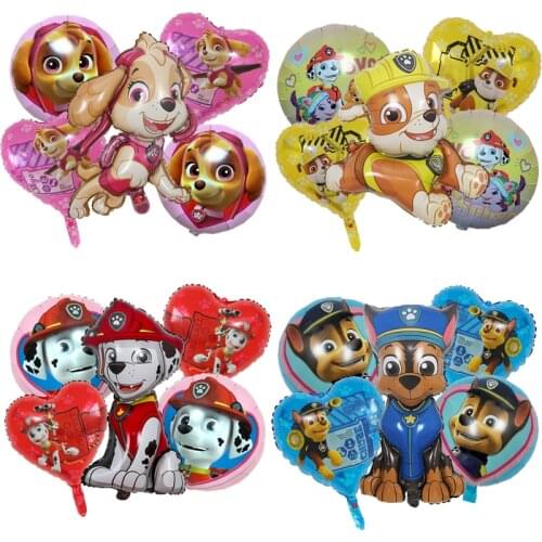 The New Wang Wang team Boy girl Dog Patrol balloon baby Birthday Party decoration Festive decoration supplies