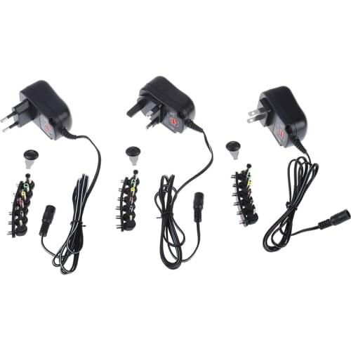 Universal 3-12V Adjustable AC/DC Power Adapter USB Charger 1.2A 12W Power Supply