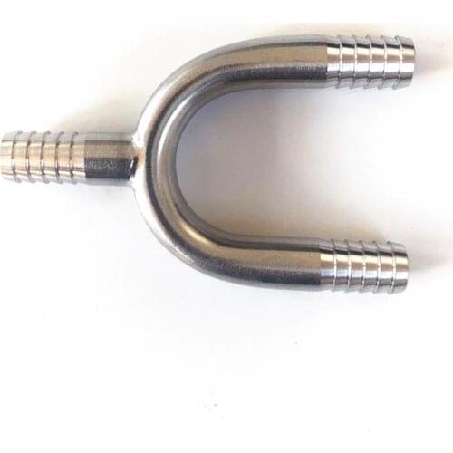 Y-shape 304 stainless steel barbed tee Joint ，Home brewed BEER hose connection adapter, American standard food grade material