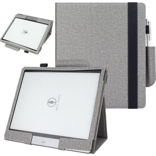 Protective Case for Boox Reader Max 10.3 inch Large Screen Leather Case with Hand Rest Pen Holder