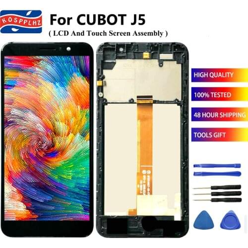 5.5" For Cubot J5 LCD Display + Touch Screen Digitizer Assembly Replacement + Frame Original For Cubot J5 J 5 Cell Phone lcd