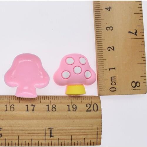 10 Pcs Half 3D Red/Pink/Yellow Mushroom Kids DIY Soft Ornaments Fit Skirts/T shirts/Outfit/Pants Jewelery Decorations Patches