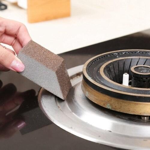 2pcs Magical Sponge Eraser Kitchen Cooking Dishwasher Cleaning Sponge All-purpose Descaling Rust Rub Cleaning Sponge Brush Nano