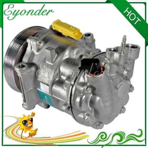 AC A/C Air Conditioning Compressor Cooling Pump SD7C16 7C16 Clutch PV6 for CITROEN C5 II C5 III 2.0 2.2 C6 2.2 9654764280 6453PP