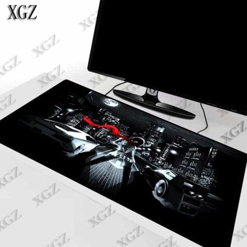XGZ Car Cities Clouds Girls Legs Extra Large Gaming Mouse Pad Big Rubber Keyboard Locking Edge Mat Computer Desk