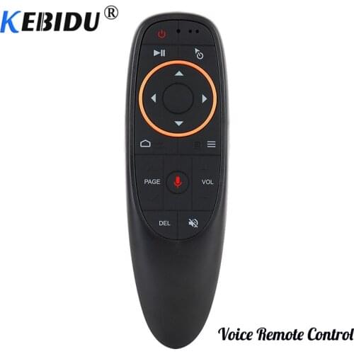 Kebidu Wireless G10 Voice Remote Control 2.4GHz Air Mouse Microphone Gyroscope IR Learning For Android TV Box For T9 H96 Max X96