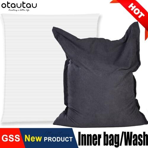 Big Rectangle Inner Wash Bag Cover for Baby Pet Sofa Bed Pouf Pillow Cushion Lazy Bean Bag Chair No Stuffed Filler Puff Zipper