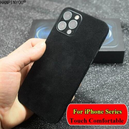 For Apple iPhone 12 11 Pro mini X Xs Max Xr SE 2020 Plus Luxury Plush Surface Back Rear Protective Suede Sticker Skin Decal Film