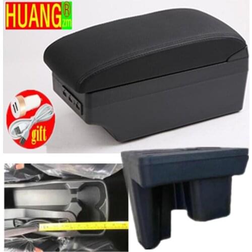 For Toyota Hilux Armrest box Retrofit parts Interior Car Armrest Storage box Holder Ashtray accessories USB LED