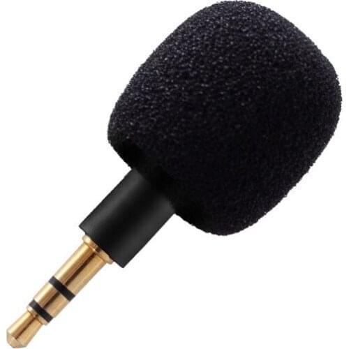 Mini 3.5mm Aux Stereo Microphone 4 Pole Small Metal Mic For Mobile Smart Phone Computer Laptop PC Recording