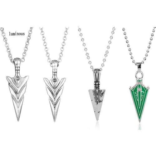 Fashion Hip Hop Accessories Arrow Necklace Women Men Alloy Charm Chain Pendants Necklaces,kolye