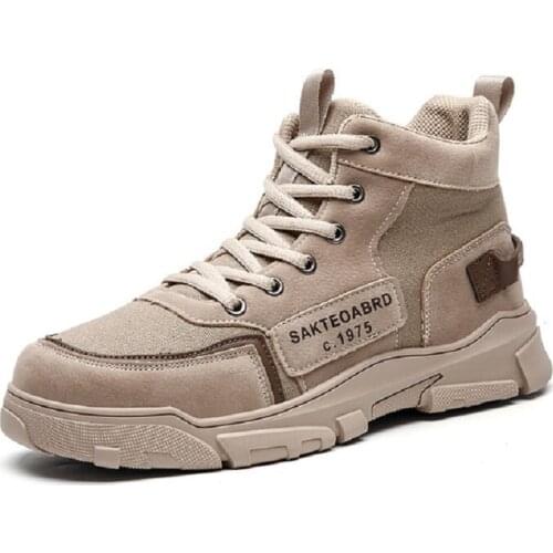 Martin boots autumn and winter men tooling men boots snow army boots men shoes cotton shoes plus velvet warm high-top tide shoes