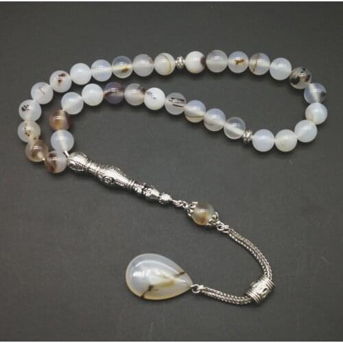 Natural agates stones Tasbih 33 66 99beads Luxurious rosary for men Muslim misbaha Mans prayer beads bracelets stone Tesbih