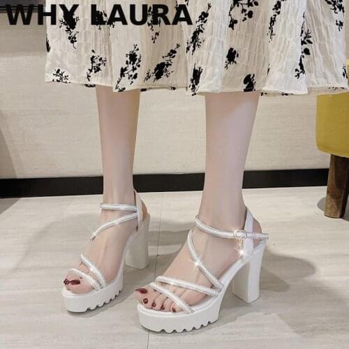 2021 new womens shoes womens summer diamond comfortable sandals womens sandals platform sandals office womens sandals