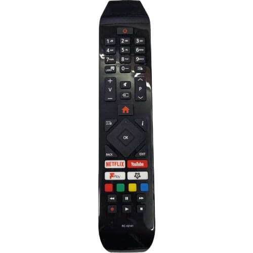 New RC43141 For Hitachi TV Remote Control 24HB21T65U 32HB26T61UA 43HB26T72U 43HK25T74U With Netflix Youtube Fplay Buttons