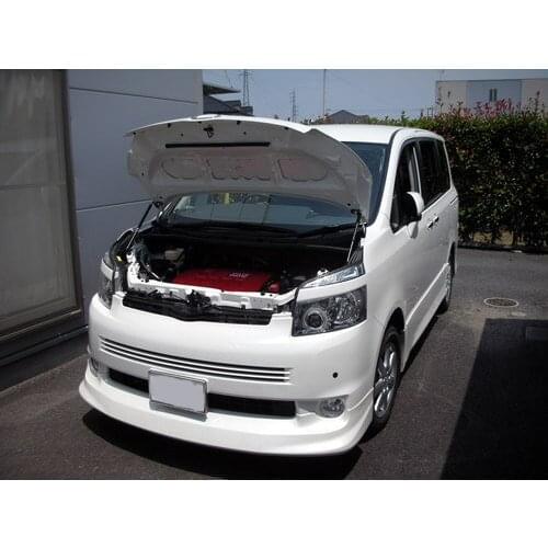For 2007-2014 Toyota VOXY ZRR70 Mini Van Front Hood Bonnet Modify Gas Struts Carbon Fiber Spring Damper Lift Support Absorber