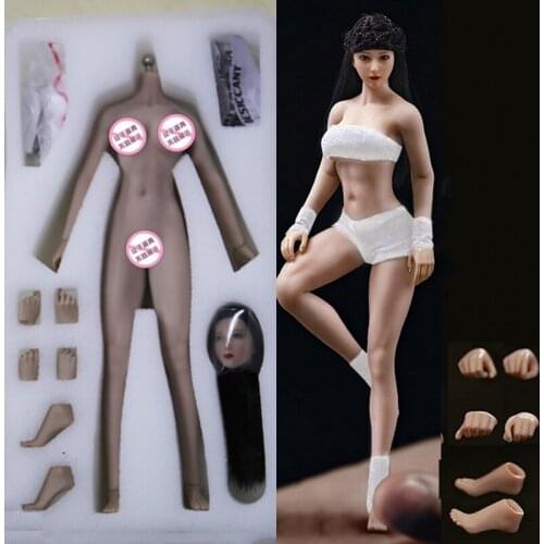 14.8cm full set TBLeague PHMB2018-T01A/B 1:12 Super-Flexible Female Suntan pale Skin Seamless Body with head