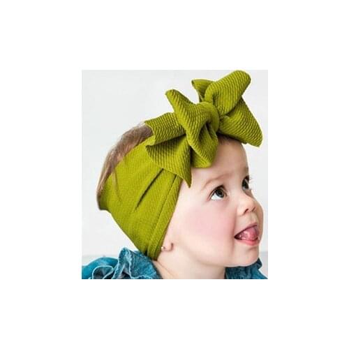 Baby headband Spring DIY turban hair bows infant wide hairband baby girls Big bows headband Photography props hair accessories