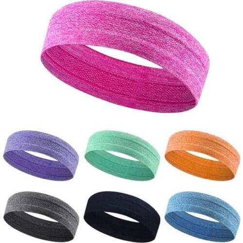 Women/Men Headband Sports Yoga Fitness Stretch Sweat Sweatband Hair Band Elasticity Headband Headwear Sports Headwrap