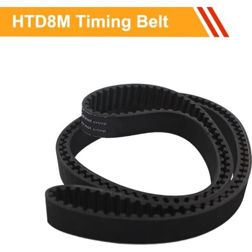 HTD8M Timing Belt 8M-1920/1936/1952/1960/2000/2008/2016/2032/2040/2048/2056mm Gear Belt Used In CNC Machine