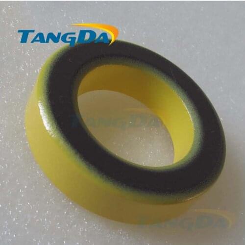 Tangda Iron powder cores T106-6 OD*ID*HT 27*14*11.5 mm 11.6nH/N2 8.5uo Iron dust core Ferrite Toroid Core toroidal yellow gray