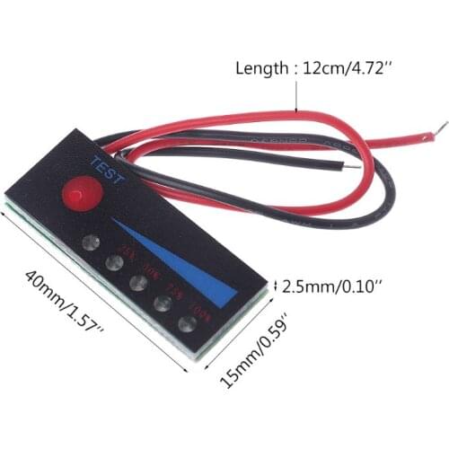 3.7V 2S-4S 18650 Lithium 12V Lead Acid Battery Capacity Indicator Power Tester