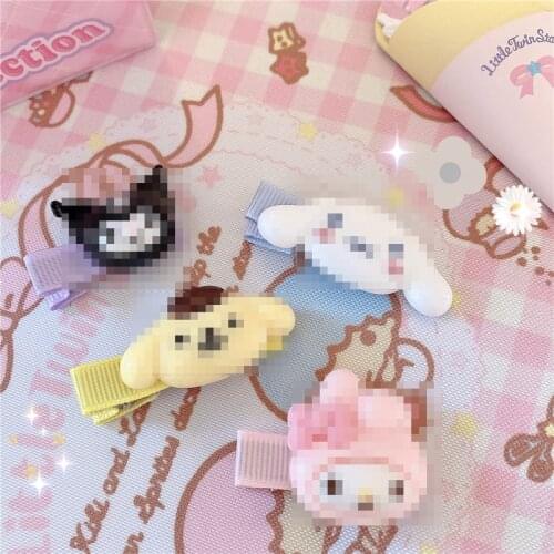 2Pcs Cartoon Japan Hair clip Girl Cute Hair bands Hair Accessories Headwear Hairpins Cartoon Hairpin Headdress Gift