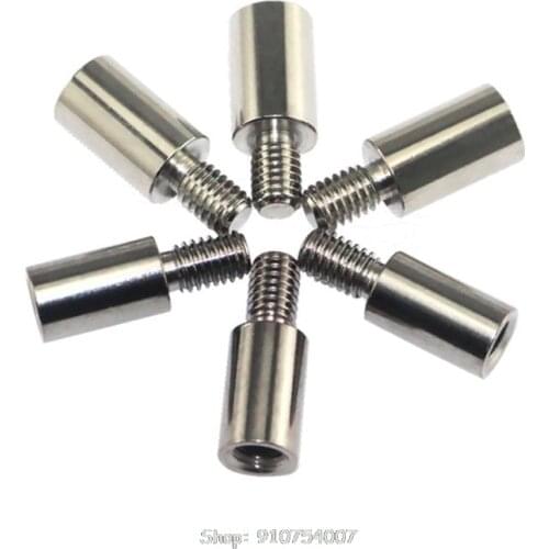 8pcs Chrome Arcade Joystick Shaft Extender 15mm Extension ROD For SANWA Joystick Arcade N16 20 Dropship