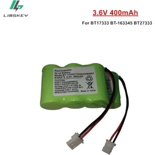 BT-17333 3.6V 400mAh 2/3 AA Ni-CD Battery Home Cell Phone Battery For Vtech BT17333 BT-163345 BT27333 3.6v Rechargeable Battery