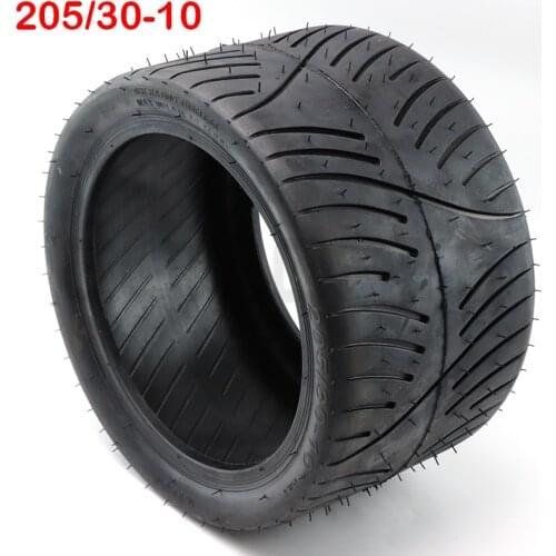 205/30-10 Tire Tubeless Tires 10 Inch Vacuum Tyre for E Scooter Old age Walker Tool Car Wheels