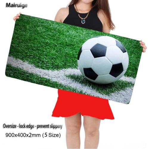 Mairuige Football Large 900*400 Speed Keyboards Mat Rubber Gaming Mouse pad Desk Mat for Game Player Desktop PC Computer Laptop