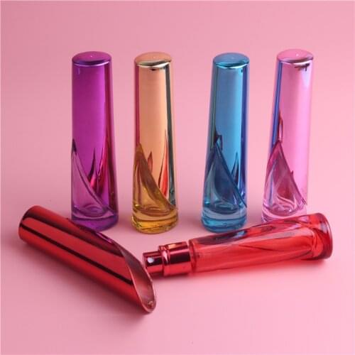 Hot 1pcs/lot 15ml Roller Glass Perfume Bottle with Tassel Cap Square Color Empty Fragance Scent Bottle Women Makeup Container