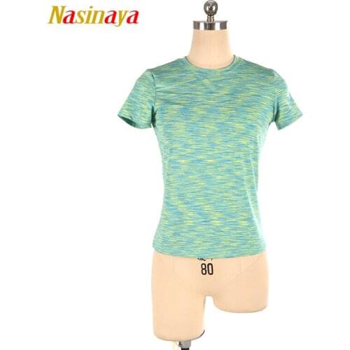 Customized Figure Skating T shirt Tops for Girl Women Training Competition Patinaje Ice Skating Gymnastic 72