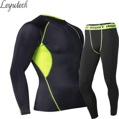 Mens Thermal Underwear Set Winter Warm Fast-Dry Technology Surface Elastic Force Long Johns Suit Compression Mens Pajamas Pijama