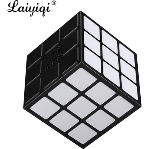 Laiyiqi magic LED Light square portable Bluetooth speaker wireless Radio FM boombox stereo caixa de som portatil altavoz bocina