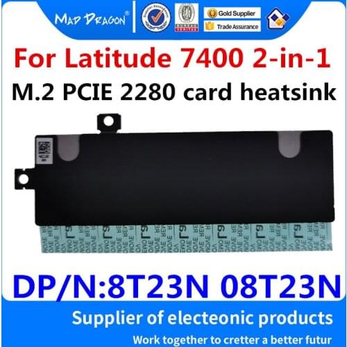 MAD DRAGON Brand NEW M.2 PCI-E 2280 SSD Support Bracket Adapter storage card heatsink For Dell Latitude 7400 2-in-1 08T23N 8T23N