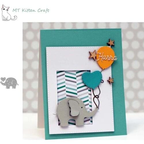 MT Craft Metal Cutting Dies Elephant Scrapbooking Photo Album Decorative Embossing Stencil Paper Card Making Crafts Die Cuts