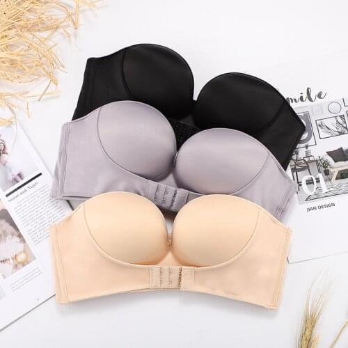 Non-Slip Anti-Gravity Bra Lift Up Strapless Bras Gathering Underwear For Women LL@17