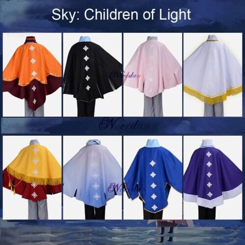New Game Sky Children of Light Season of Rhythm Cosplay Costume Only Cloak Magic Robe Women Uniform Set Carnival Clothes