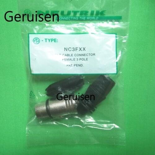 Original FOR NEUTRIK connector 40PCS 20PCS NC3MXX + 20PCS NC3FXX Male et femelle Un ensemble 3 Broches XLR Connecteur avec