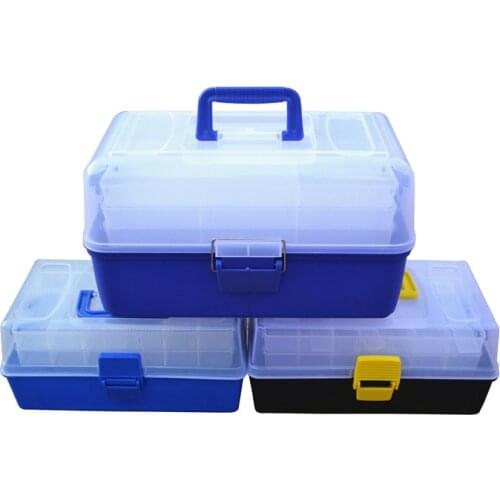 Portable Folding Multi-Function High Quality Fishing Tool Box Multi-Layer Tool Box Storage Box Accessories Fishing Storage Box