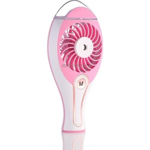 Portable USB Fan Cooler Mini Handy Small USB Cooling Fan Desk Pocket water mist fan cooling air humidifier Battery Insided