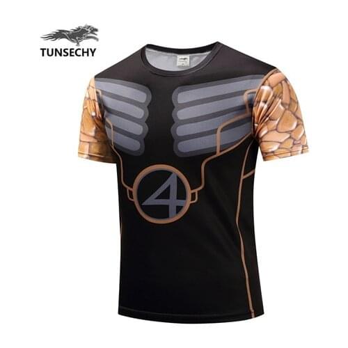 Manufacturers source Amazon 3d printed round neck short-sleeved T-shirt summer mens pulloverFashion sports breathable