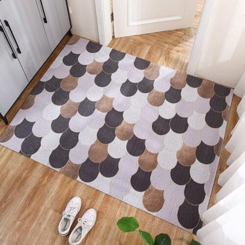 Rectangle Door Mat Carpet Living Room Mat Bath Mat Kitchen Mat Home Doormat Anti-slip Mat PVC Can Be Cut Dust-proof Mat Carpet
